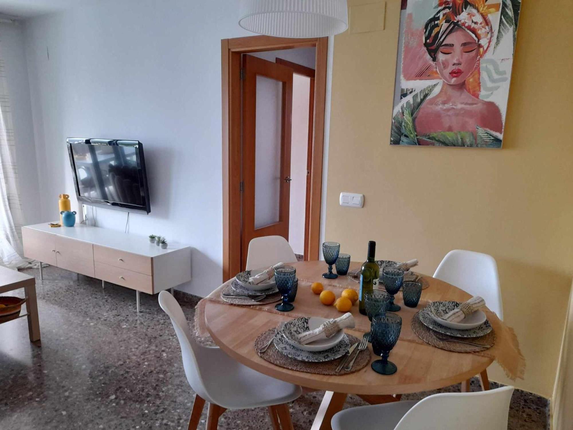 Apartament Ambar Gandia Playa-Grao Con Piscina Parking Ideal Para Familias Luaran gambar